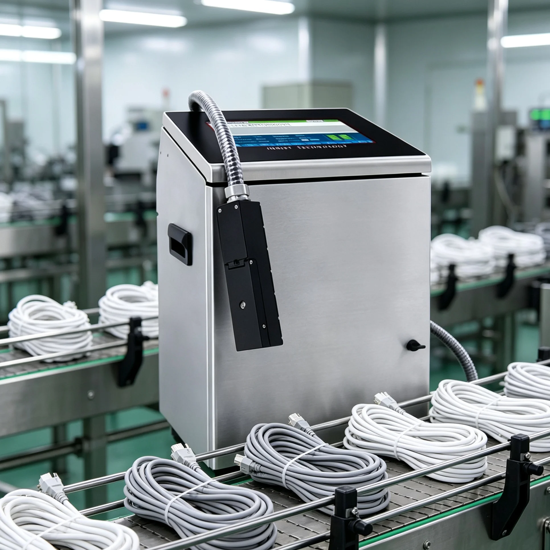 High-speed Batch Cable Date Coding Machine Docod Hotsale Lowcost M2000 Cij Continuous Inkjet Printer with CE for Food Qr Code