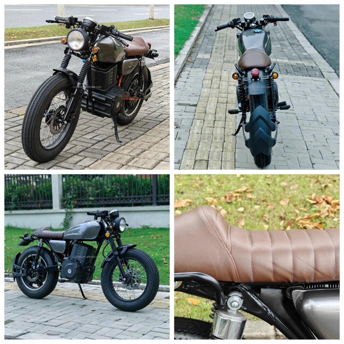 

STLF Luyuan Retro CG 72V 3000W 5000W Electric Motorcycle With 12 Inch Tires 70km/h For Adult