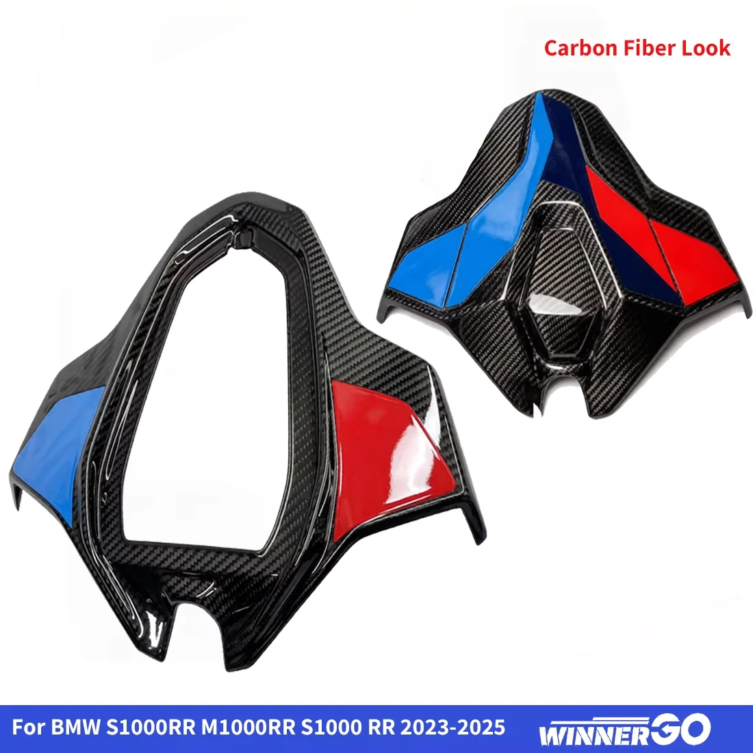 For BMW S1000RR M1000RR S1000 RR 2023 2024 2025 Carbon Fiber Look Motorcycle Rear Whole Passenger Cover Seat Fairing