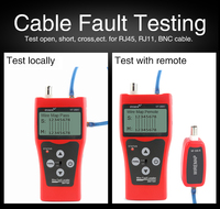 NOYAFA NF-308S Network Cable Tester Measure Length Wiremap Tester LCD Display Cable Tracker RJ45 RJ11 Network Tester Tools