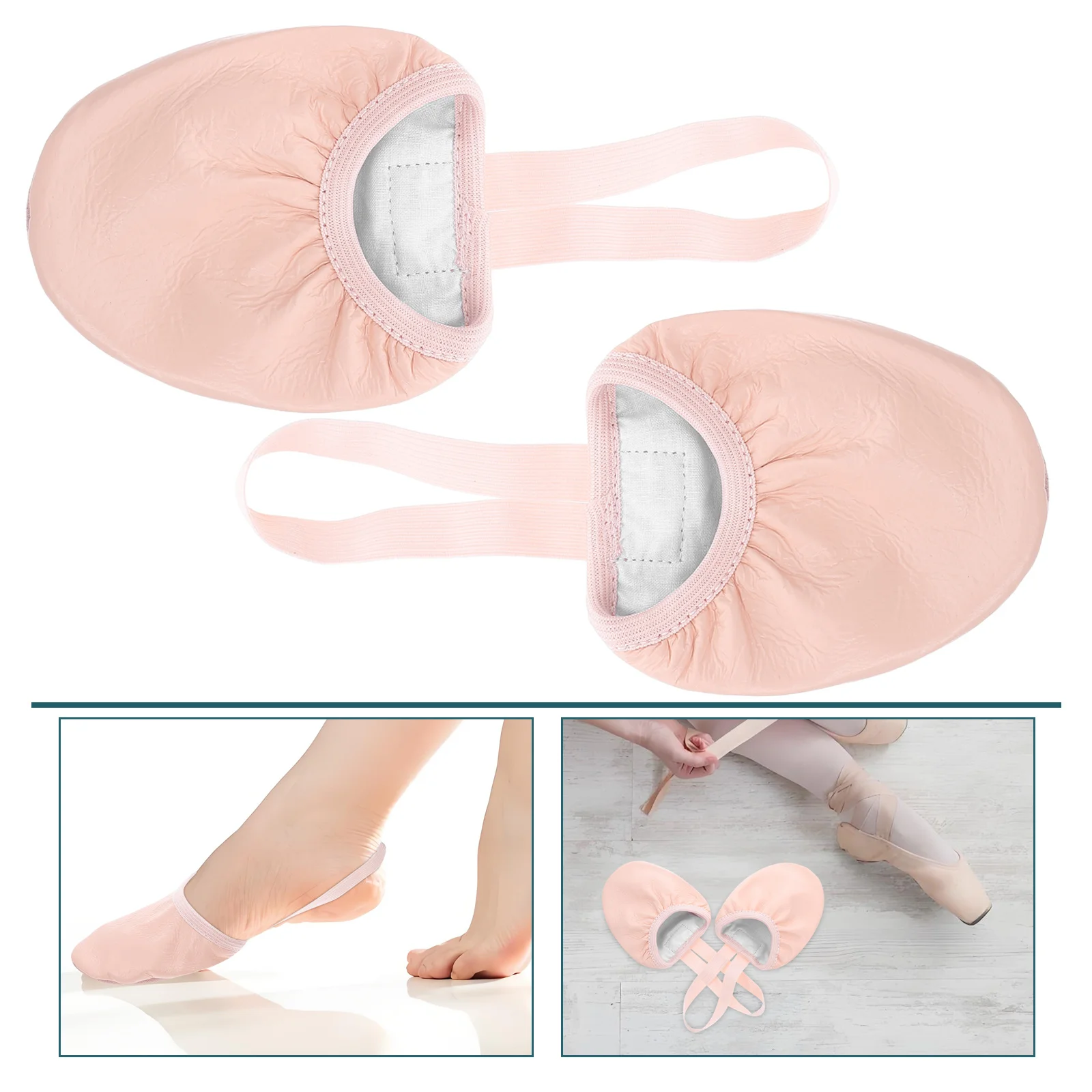 1 زوج نصف الرقص عدم الانزلاق الباليه تو لليوجا الرقص الباليه التدريب الكبار حجم 37 أحذية رقص أحذية رقص #1