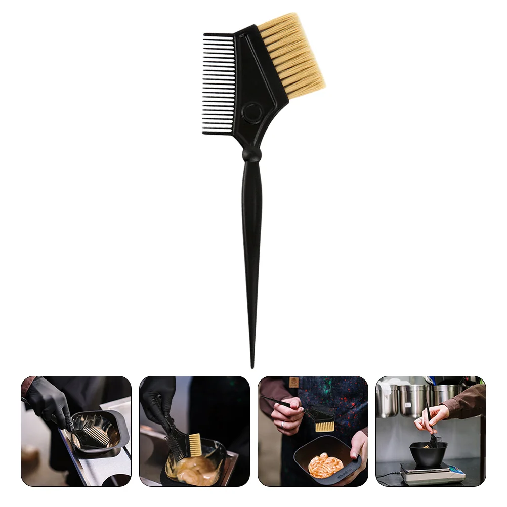 

3pcs Hair Dyeing Brushes Comfortable Handle Equally Distributed Bristles Salon Coloring Tools DIY Combs Hairdressing Accessories