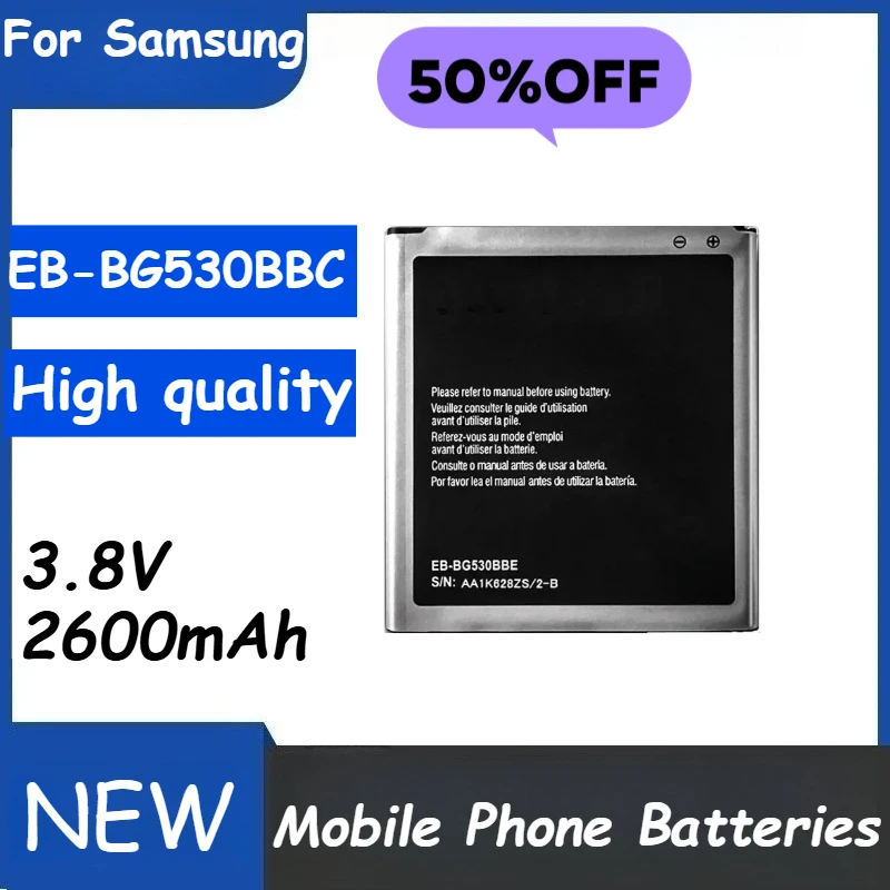 

EB-BG530BBE for Samsung Galaxy Grand Prime J3 2016 J320F J2 Prime G5308W G530 G530H G531F J5 Mobile Phone Batteries