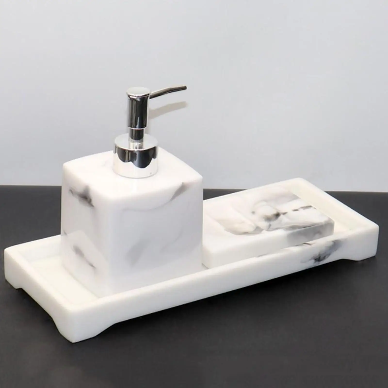 

Держатель для туалетного столика из смолы для ванной комнаты, органайзер для косметики, ювелирных изделий, прямоугольный