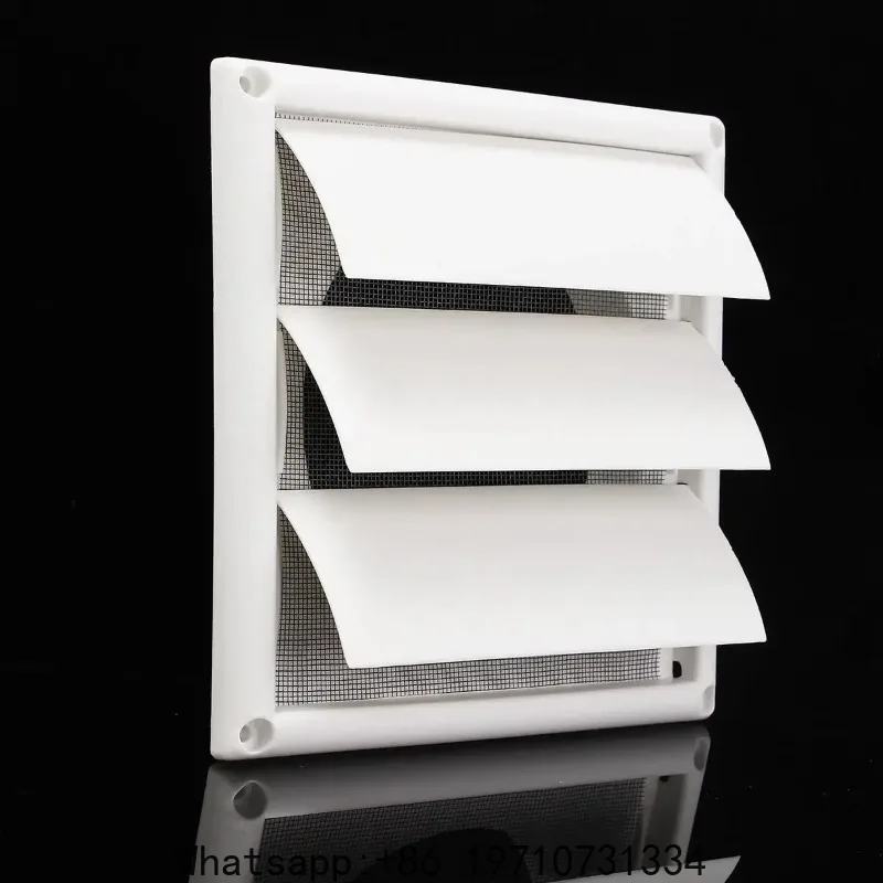 6 inch Air Vent Grille Ventilation Cover 200x200x40mm Plastic White Wall Grilles Duct Heating Cooling Vents For Kitchen Bathroom