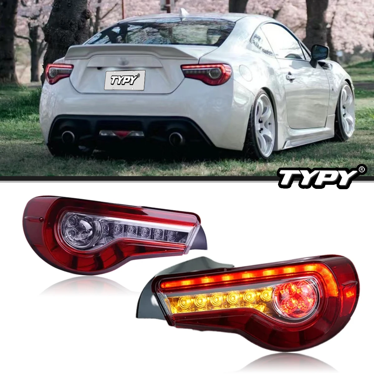 Auto Accessories LED Taillights For Toyota 86 / Subaru BRZ 2013-2020 Scion FR-S 2013-2016 DRL Sequential Turn Signal Tail Lamps