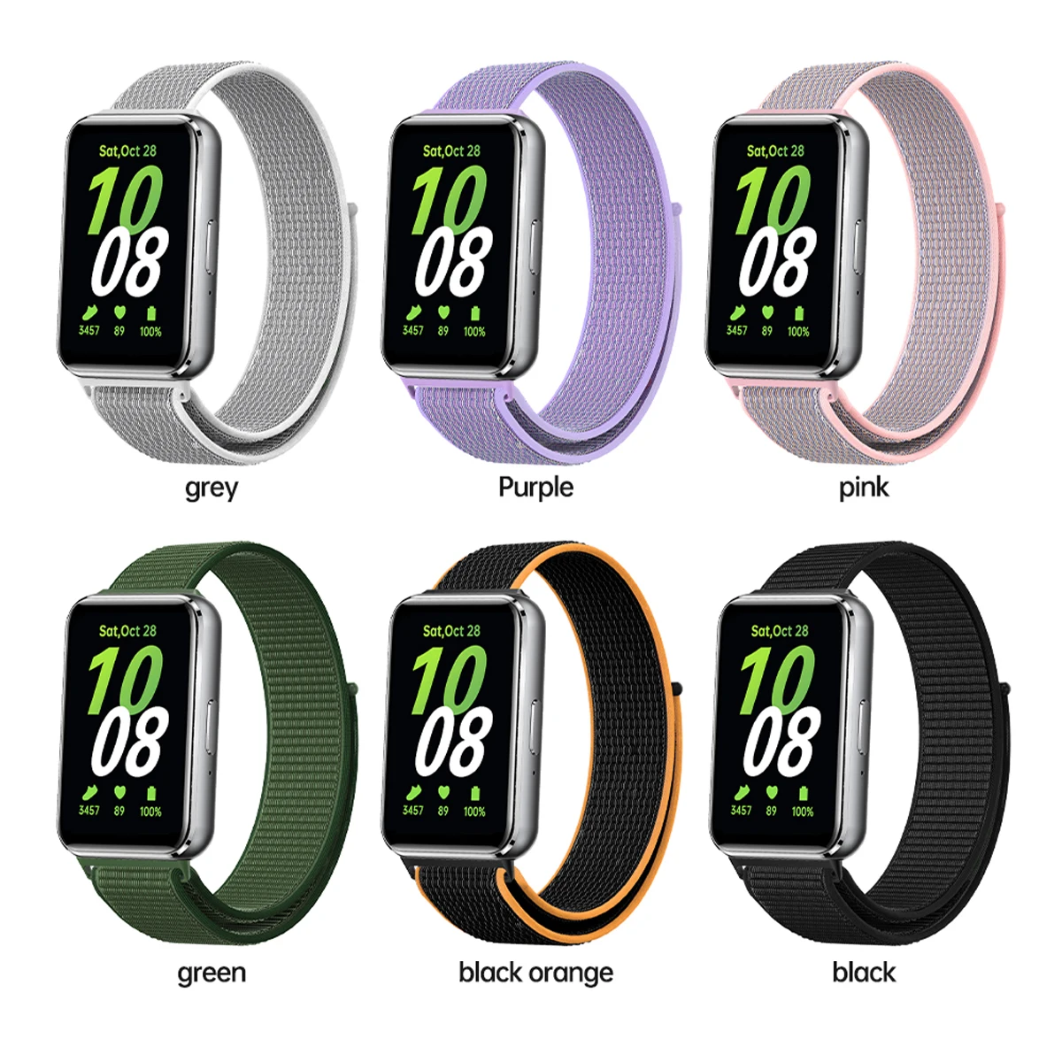 Quick Fit Nylon Strap for Samsung Galaxy Fit 3 Band Sports Bracelet Replacement for Galaxy Watch Fit 3 Wristband Accessories