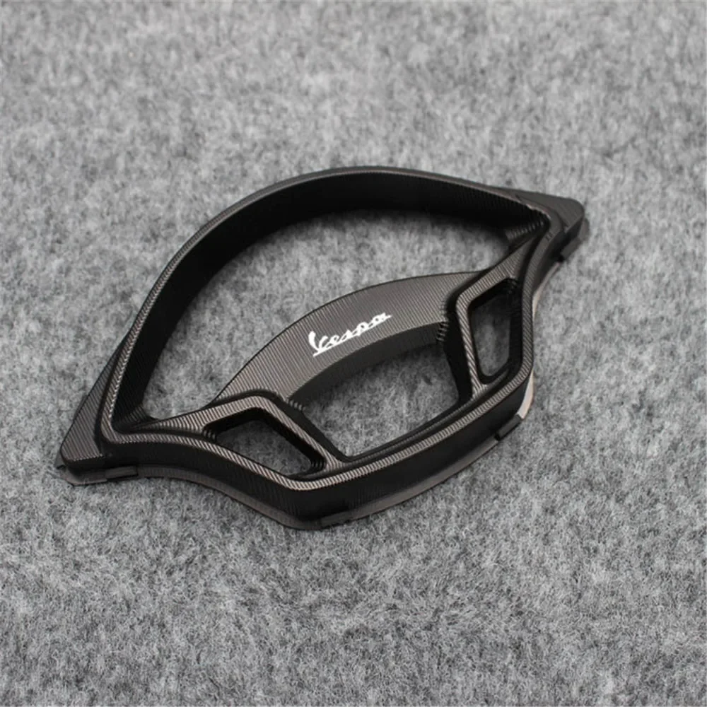 Motorcycle CNC Aluminum Speedometer Protector Frame Cover Instrument Meter Sunshield Bracket for VESPA GTS 250 300 Accessories