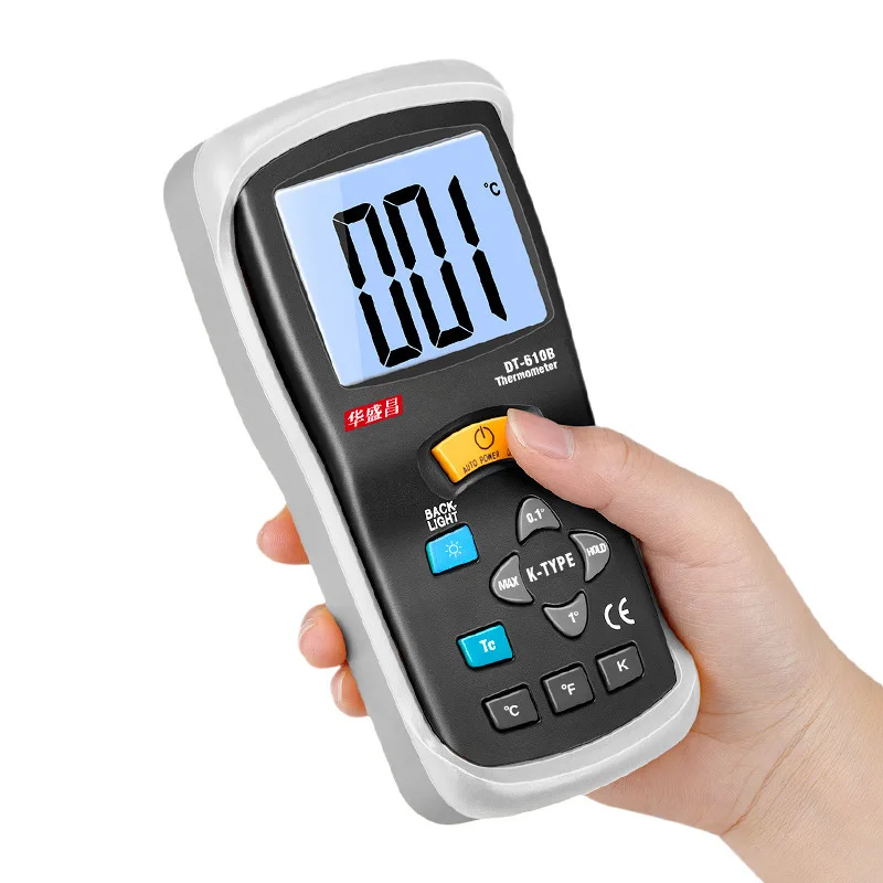 Imagem -05 - Termômetro Eletrônico Industrial com Sonda Dt610b Termopar Contato Portátil Alta Precisão Alta Temperatura