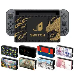 Faceplate Protective Cover For Nintendo Switch Oled TV Dock Station Cute Cartoon Anime Decorative Replacement Front Plate Case