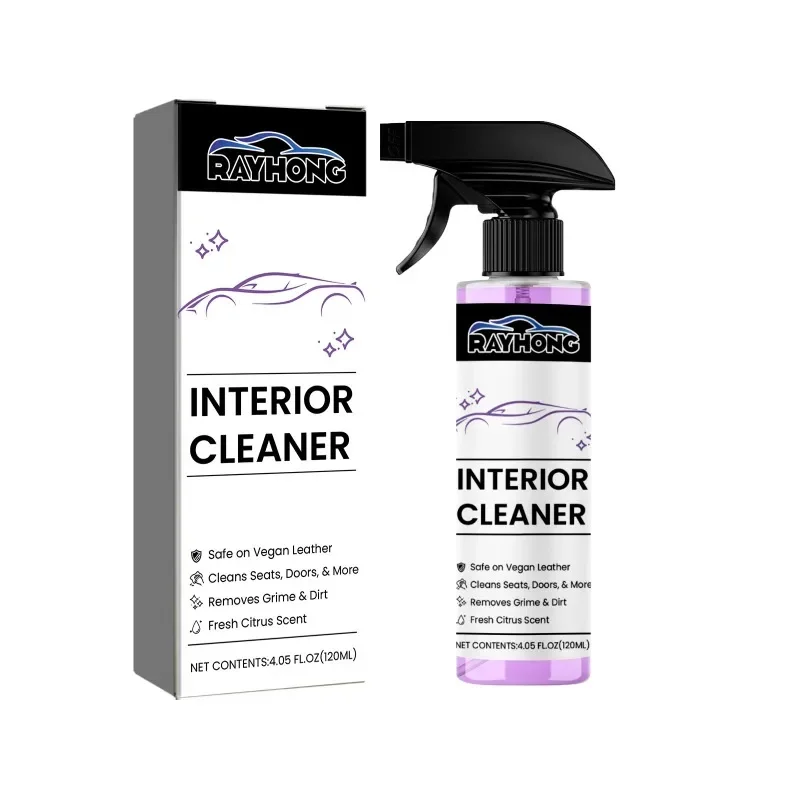 Car seat cleaner Interior instrument panel seat decontamination and stain remover maintenance cleaner