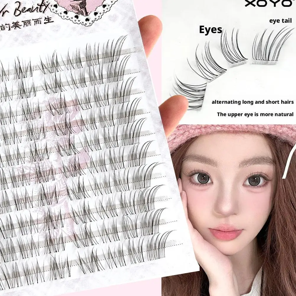 Neue 10 Reihen Einzelne Wimpern Cluster Segmentierte Natürliche Wimpern Wimpern Make-Up-Tool Fliegen Fuchs-stil Verlängerung Falsche U0G0
