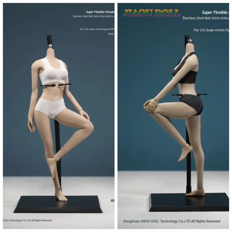 

JOQ-10C 1/6 Aisan Female Seamless Body Super Flexible Mid Breast Stainless Steel Ball Joints Removable Feet for 12" Head Sculpt