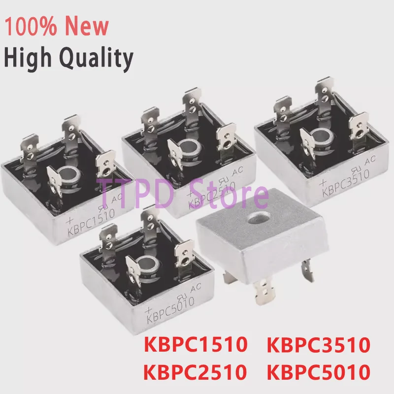 Bridge Rectifier KBPC1510 KBPC2510 KBPC3510 KBPC5010 DIP-4 15A 25A 35A 50A 1000V High Quality