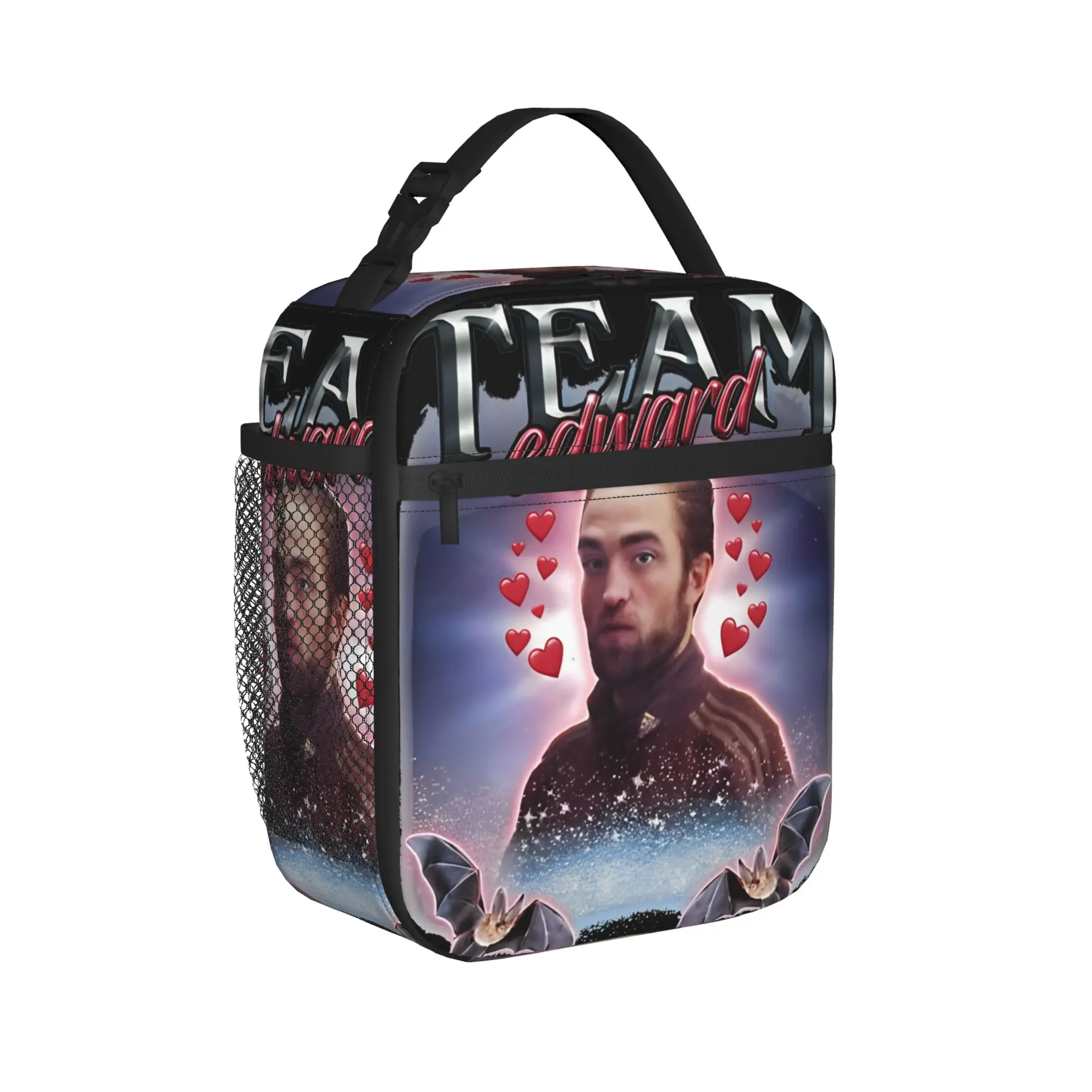 Team Edward Twilight Cursed  Insulated Lunch Bags The Twilight Saga Lunch Container Cooler Bag Tote Lunch Box School  Food Bag
