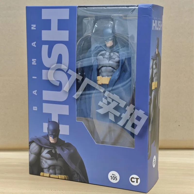 Ct Toys Batman Hush Blue Version Mafex 105 Bat Man Black Version Anime Action Figure Desk Collection Model Statue Gifts Toys - view 6