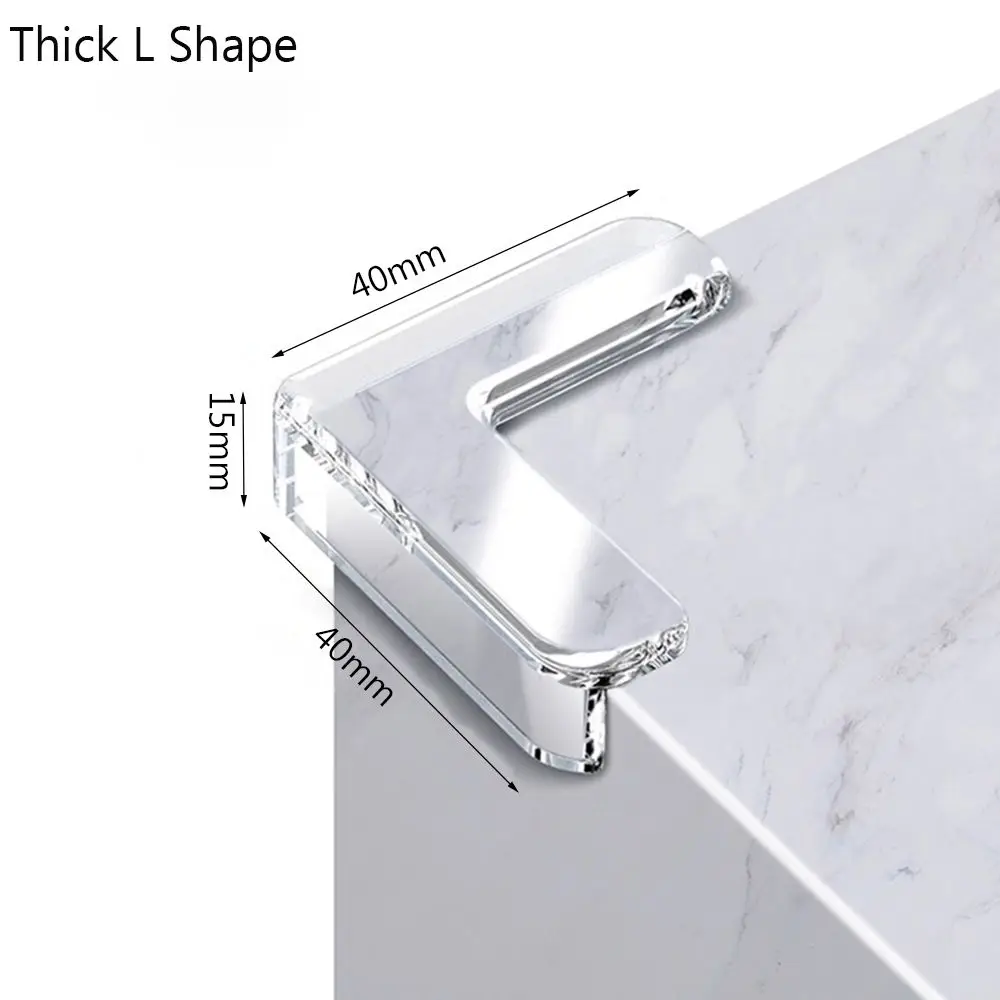 

4Pcs Safety Desk Silicon Table Corner Protector Edge Protection Anticollision Strip Corner Guards