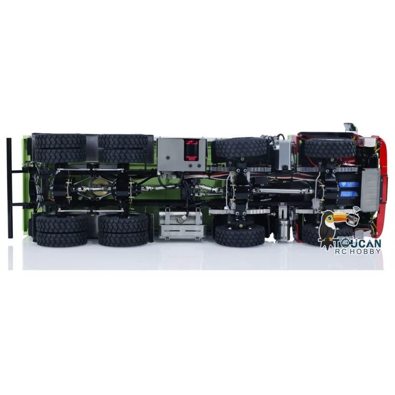 RC Dumper 8X8 LESU 1/14 camion à benne hydraulique pour Pl18Ev télécommande grue Dumper peint assemblé jouet pour garçon Thzh1439