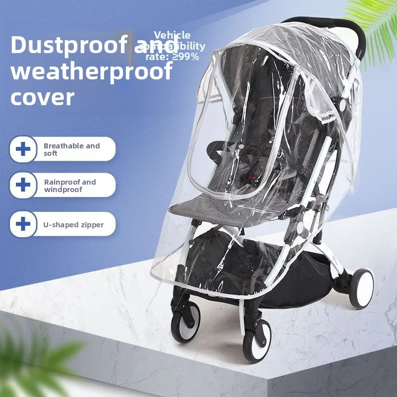 

Somenie Stroller Windshield Universal Stroller Rain Cover Stroller Windproof Dust Cover Warm Cover Stroller Protective Cover