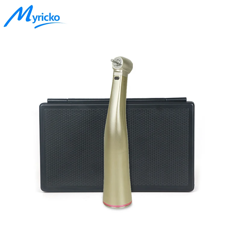 Dental 1:5  Fiber Optic Contra Angle Low Speed Handpiece Push Button Internal Four Way Spray  Dentistry Instrument Tools