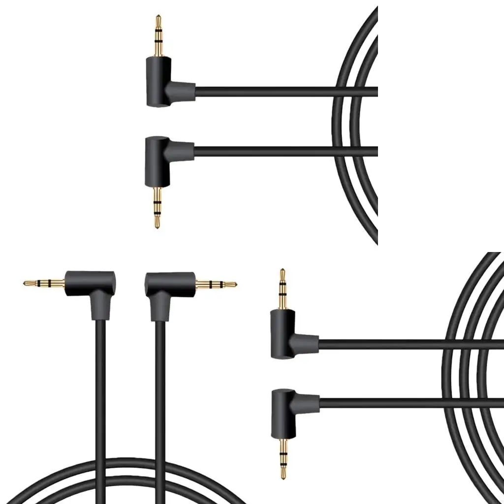 E1PF High Performances Auxiliary Audios Cable 2.5mm Male to Male Cable Gold Plated Connectors Design for Clear Sound