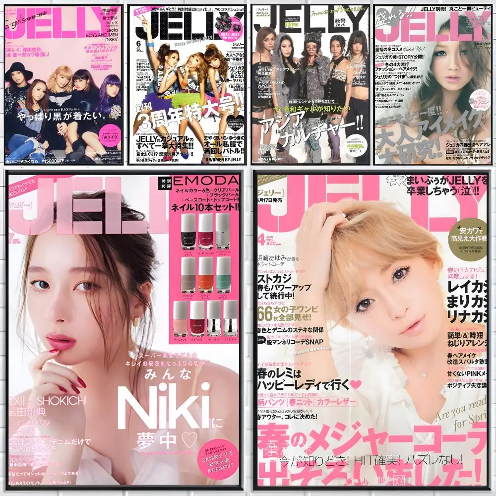 Magazine Fashion Jelly Poster Distinct Home Decor Concepts Chic Indoor Art Pieces