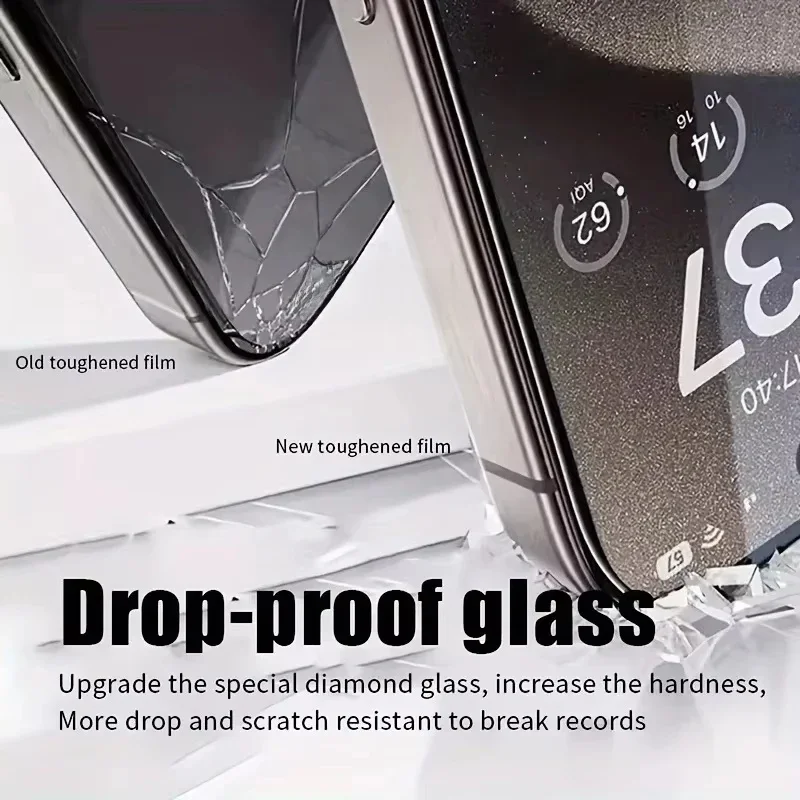 

1-2Pcs Dust Free Privacy Glass For iPhone 17 Pro 16 15 14 13 12 11 Pro Max 7 8 6 Plus 13 12 Mini Easy Install Screen Protector