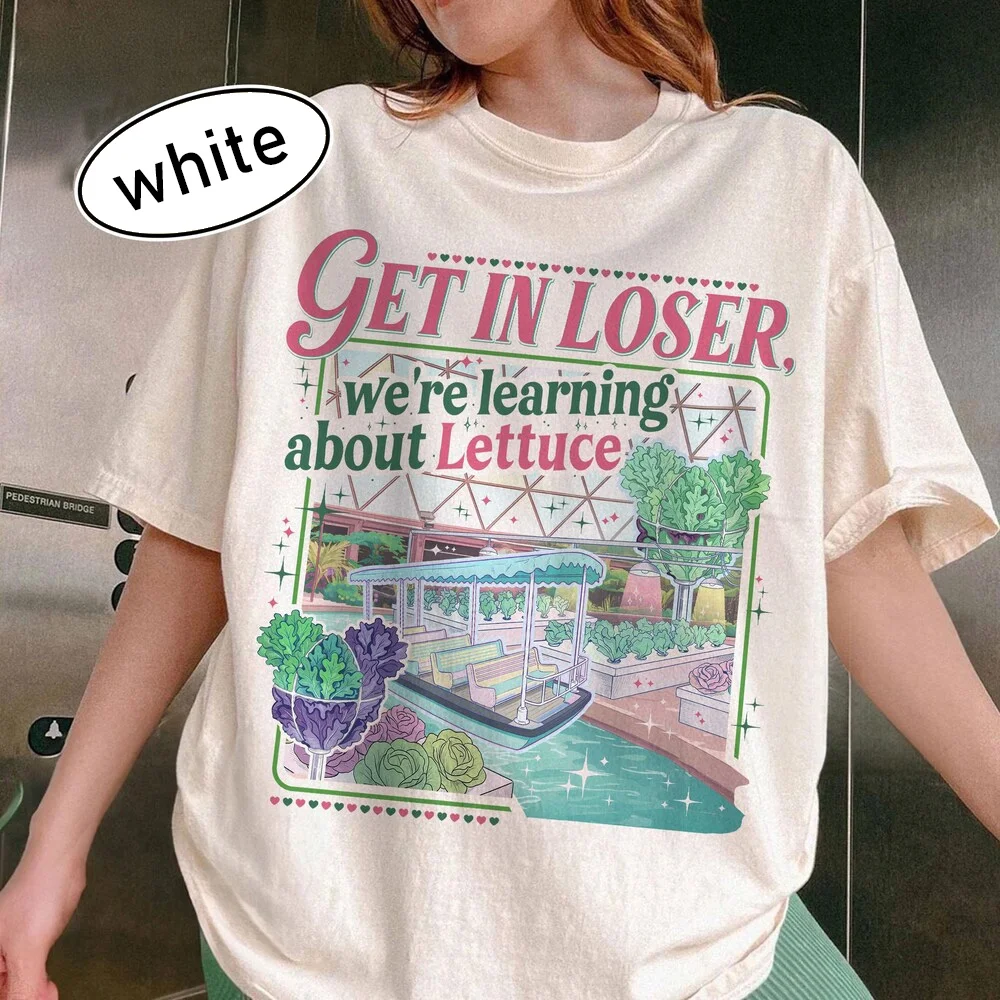 Theme Park Funny Theme Park Shirt, Vintage Ride Inspired Print T-Shirt Short-sleeved Retro Street Y2K Casual Fashion Tops Cloths