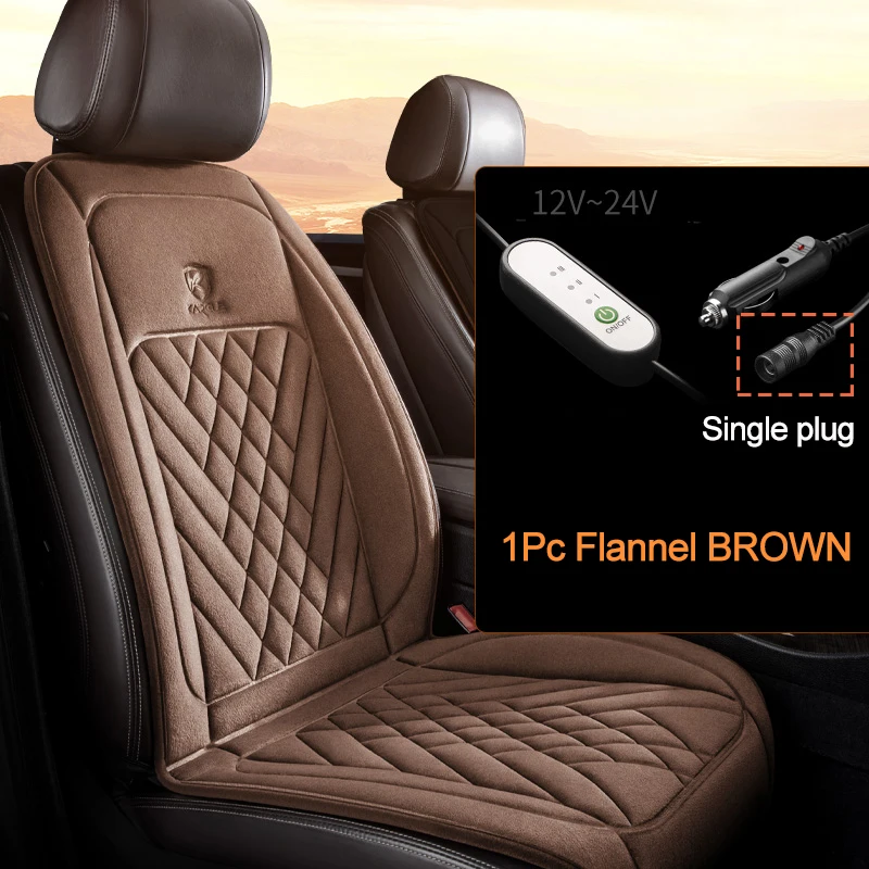 12-24V Beheizte Auto Sitz Flanell Kissen Winter Verlängern Wärmer Sitz Heizung Auto Zubehör Pads Universal Auto Sitz heizung Abdeckung – Detail 14