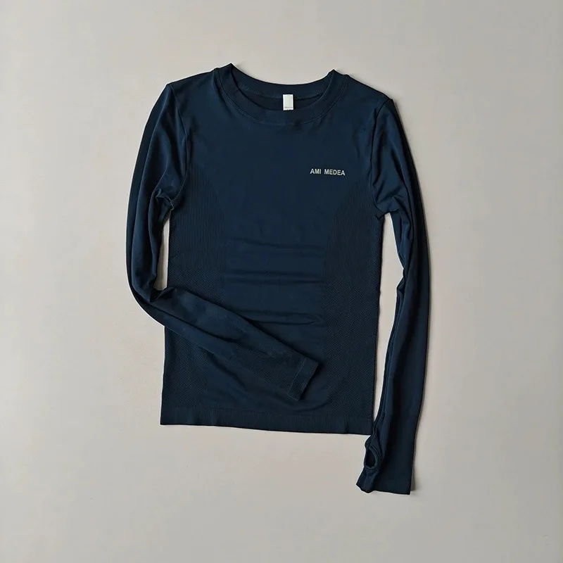 Women's High-Elastic, Quick-Drying, Breathable Long-Sleeve T-Shirt for Workout, Weightlifting, Running, Yoga, and Fitness image 5