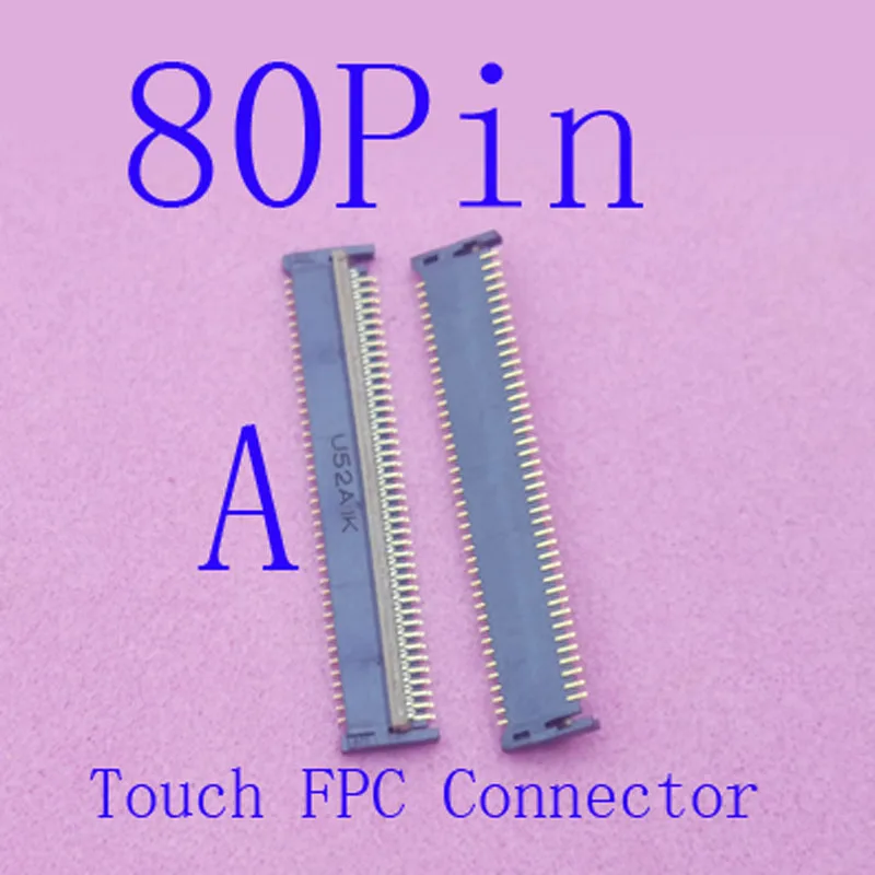 1-5Pcs FPC Connector Lcd Display Flex Cable TP Screen Touch Jack Plug For Samsung Galaxy P7500 P7510 N8010 N8000 N8013 80 45 Pin