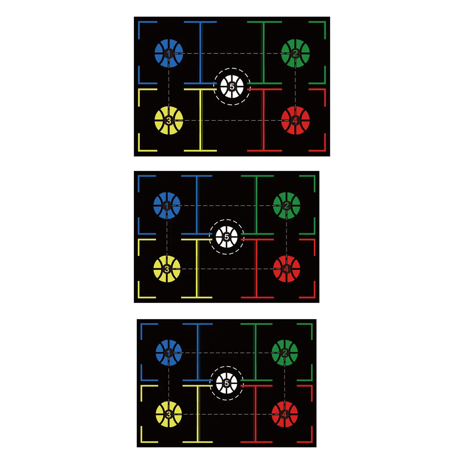 Basketball Training Mat Nonslip Rubber Silent Basketball Footstep Training Mat to Improve Speed, Strength and Coordination