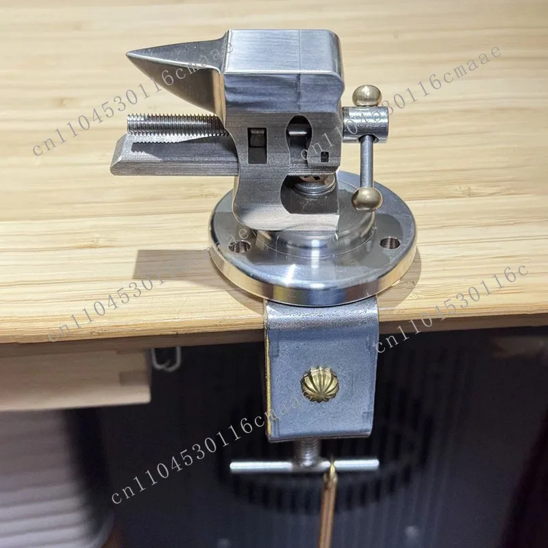 

New 304 Stainless Steel Mini Vise with Anvil, Manual Tool, Adjustable Desktop Clip, Repair Decoration, Anvil, DIY Base