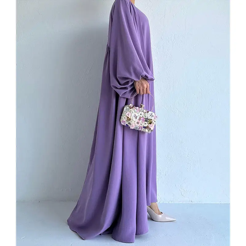 Women's fashion new Muslim suit skirt strap waist loose coat long