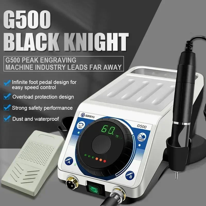 AT-CM-047 with A23 nail dust collector vacuum for nail salon dental micro motor