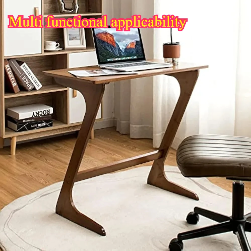 Bamboo Z-shaped Desk Bedside Notebook Desk Sofa Storage  Multifunctional and Simple Office Desk Home Assembly Coffee Table