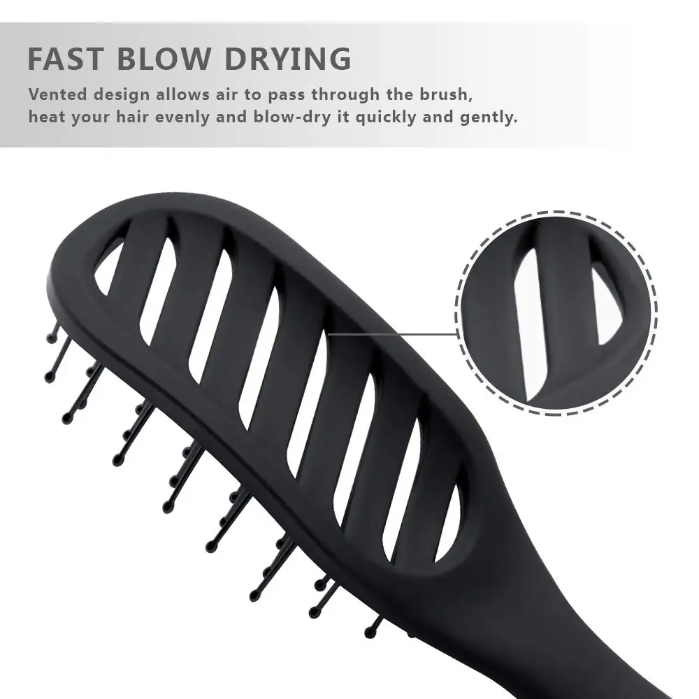 

Deep Scalp Massage Paddle Brush – Durable ABS Plastic with Curved Arc Design for Relaxing Hair Therapy