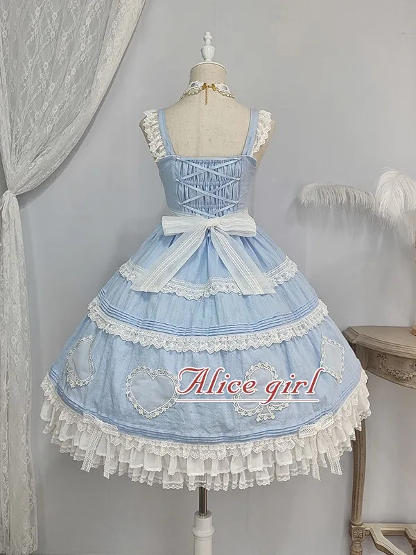 Robe caraco Lolita Alice Lace Bow, JSK, Alice Girl