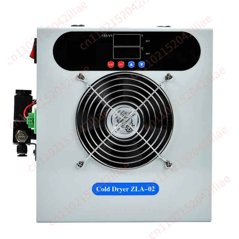 ZLA-02 Refrigerated Gas Dryer 210W Air Compressor Compressed Air Drying Water Removal Filtration Automatic Drainage Cold Dryer