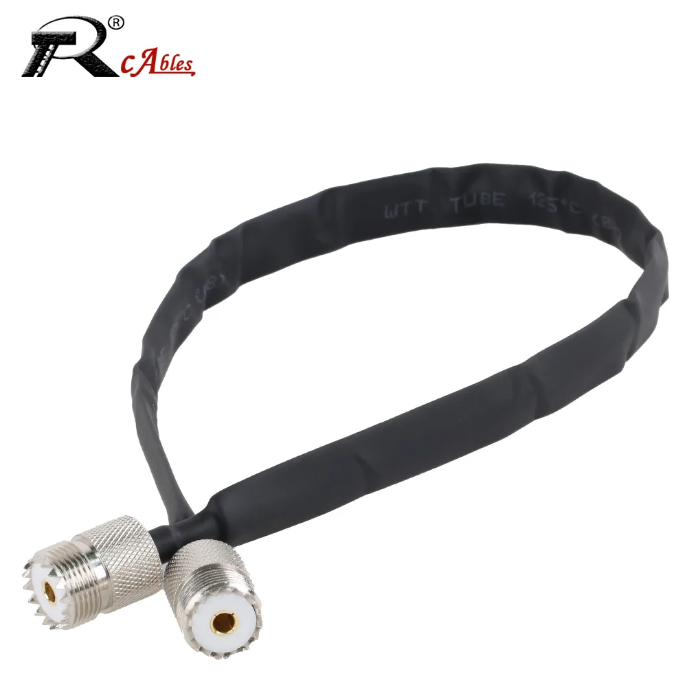 RF Coaxial Cable Extension Cord SMA PL259 UHF Male to SO239 UHF SMA Female Window Door Pass through Flat Pigtail for Wireless Sy