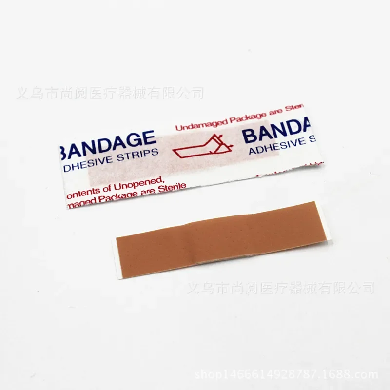 100pcs/set PE Mini Band Aid Small Disposable Wound Plasters 1*4cm Waterproof Skin Patch First Aid Strips Adhesive Bandages