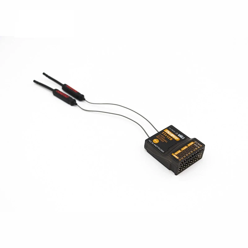 FLYSKY Fusi FTR12B 2.4GHz AFHDS 3 Dual Antennas 12CH PWM PPM I-bus I-bus Mini Receiver for RC Airplane Helicopter Vehicle