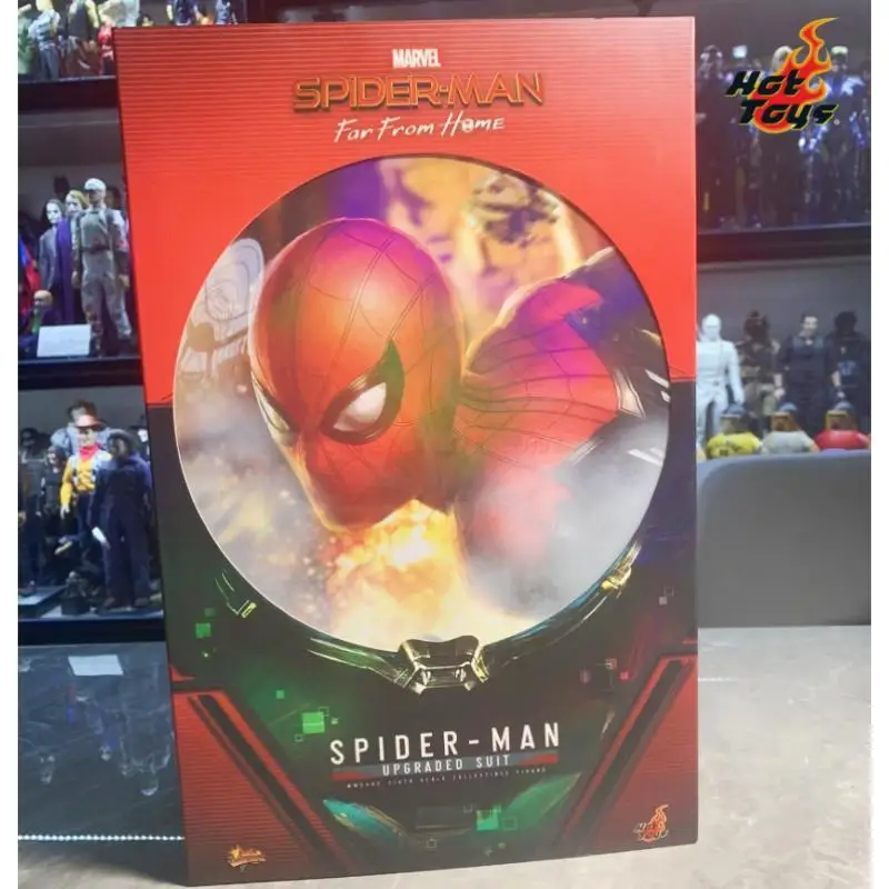 Hottoys Mms542 Marvel Spider-man Far From Home Red And Black Upgraded Battlesuit Action Figure Model Collection Toys Gifts