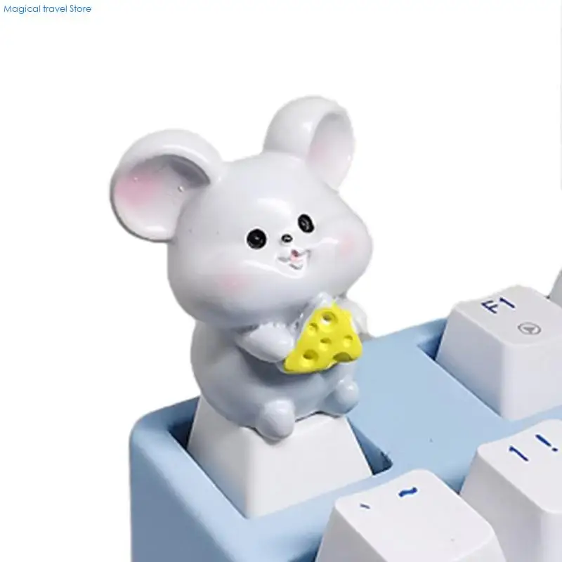 N2UB 1PC Zodiac Animal Keycap For Mechanical Keyboard ABS Resin 3D Animal Lovely