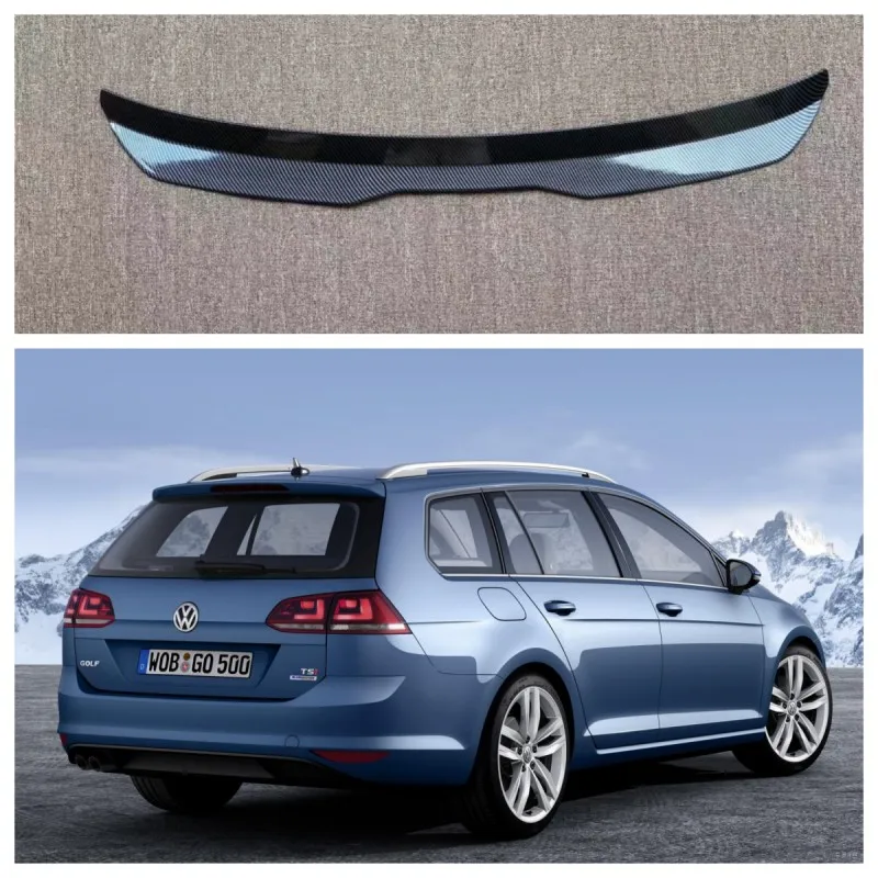 Rear Roof Lip Spoiler for VW Golf 7 Variant Wagon 2013-2017 Window Spoiler Gloss Black ABS Plastic Hatchback Car Rear Trunk Wing