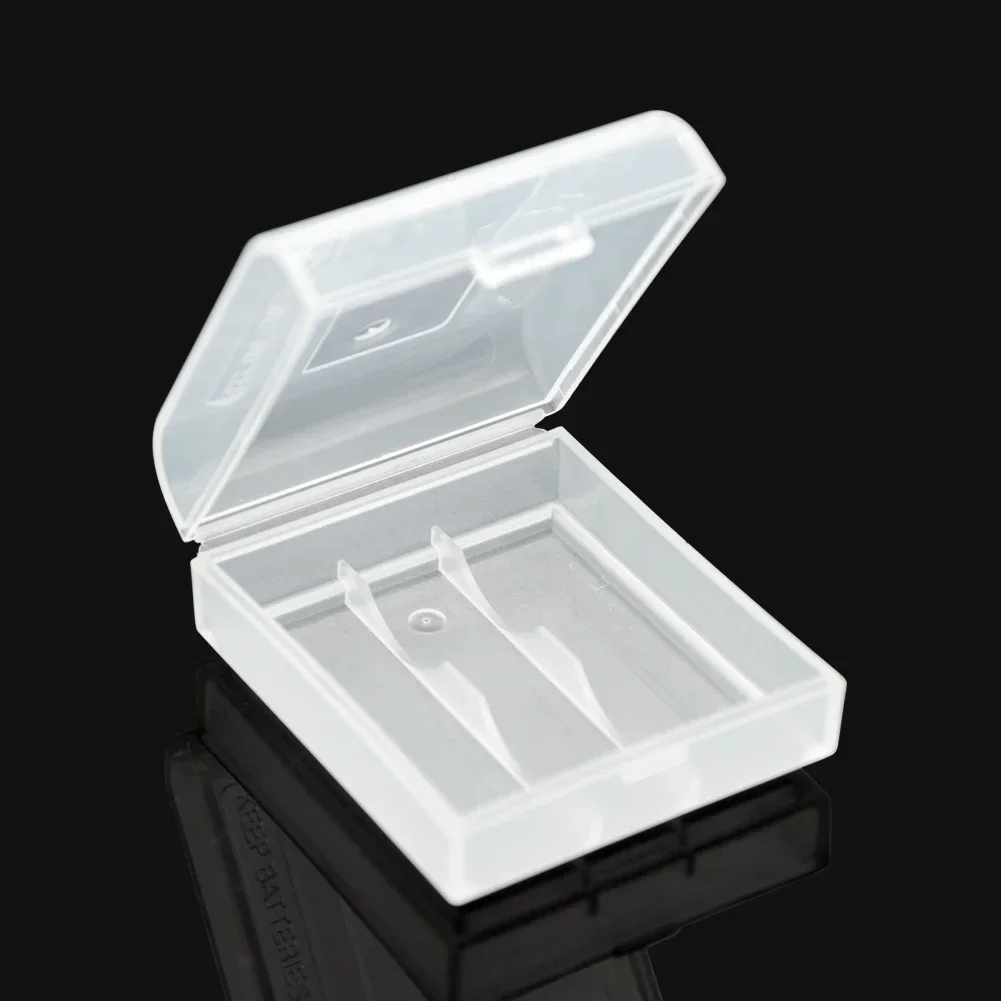 2-4 Slots CR123 16340 Battery Storage Boxes Transparent Hard Plastic for 16340 CR123A  CR2 Battery Holder Container Box