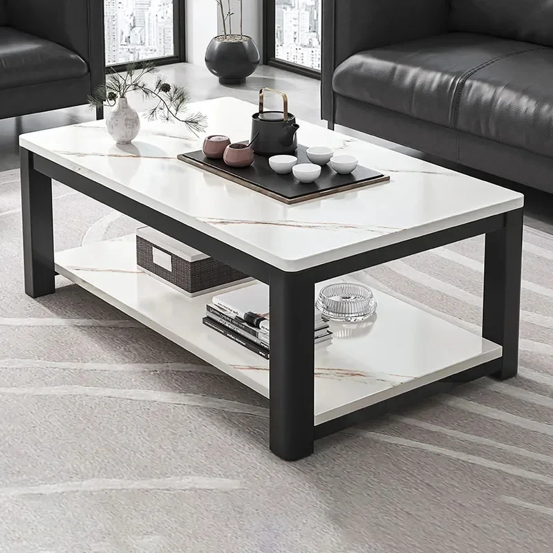 Glamour Luxury Coffee Tables Square Minimalist Modern Unique Coffee Tables Aesthetic Black Mesa Auxiliar Salon Home Furniture