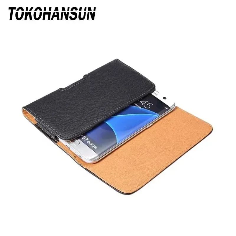 Funda de PU con Clip para cinturón de teléfono móvil, funda con soporte de hebilla para iphone 15, 14 Pro Max, Samsung S24, S23, Ultra poco f3