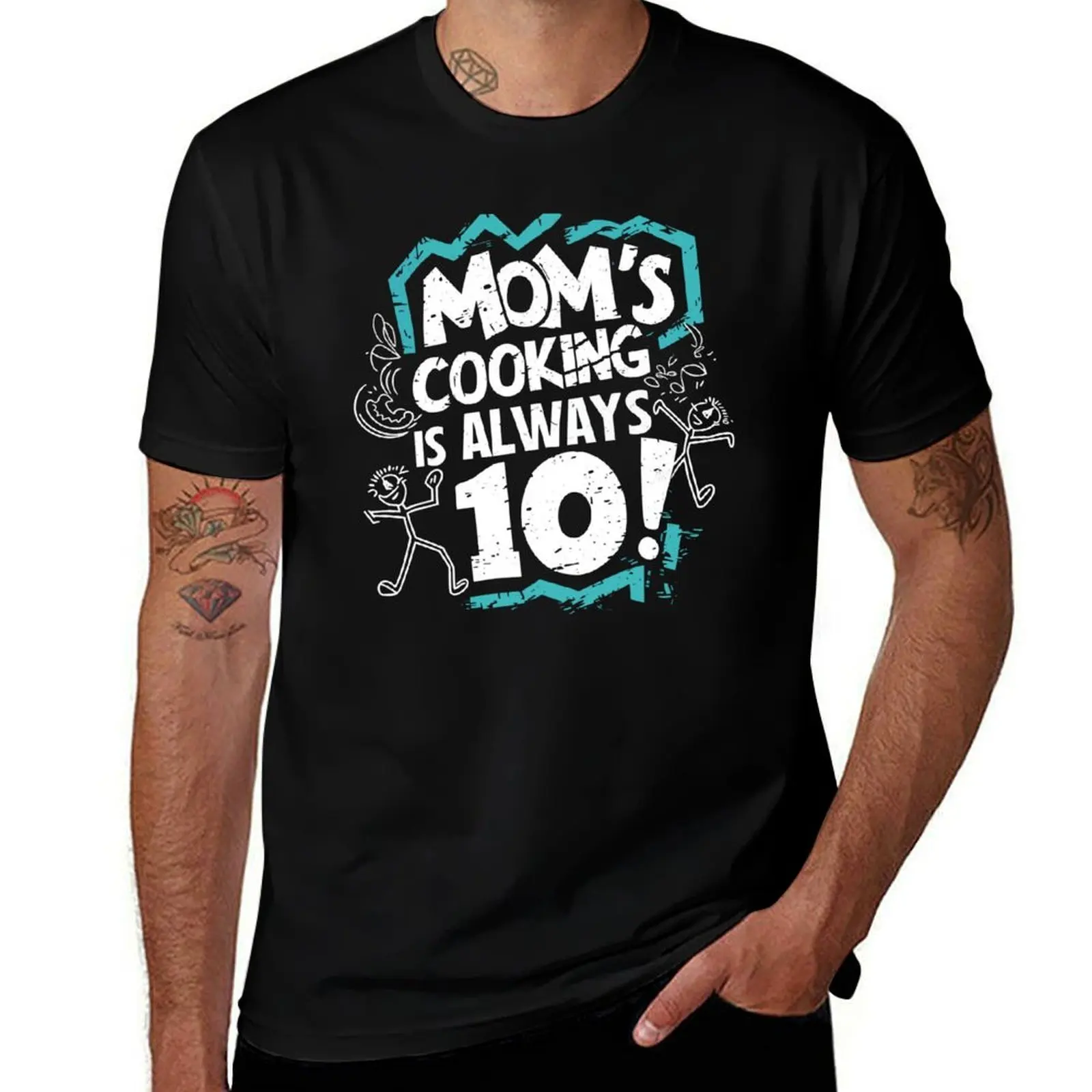Mothers Day Gift Moms Cooking Is Always 10 Funny Mom Gift T-Shirt Work Utility Short Sleeve Shirt T-Shirt