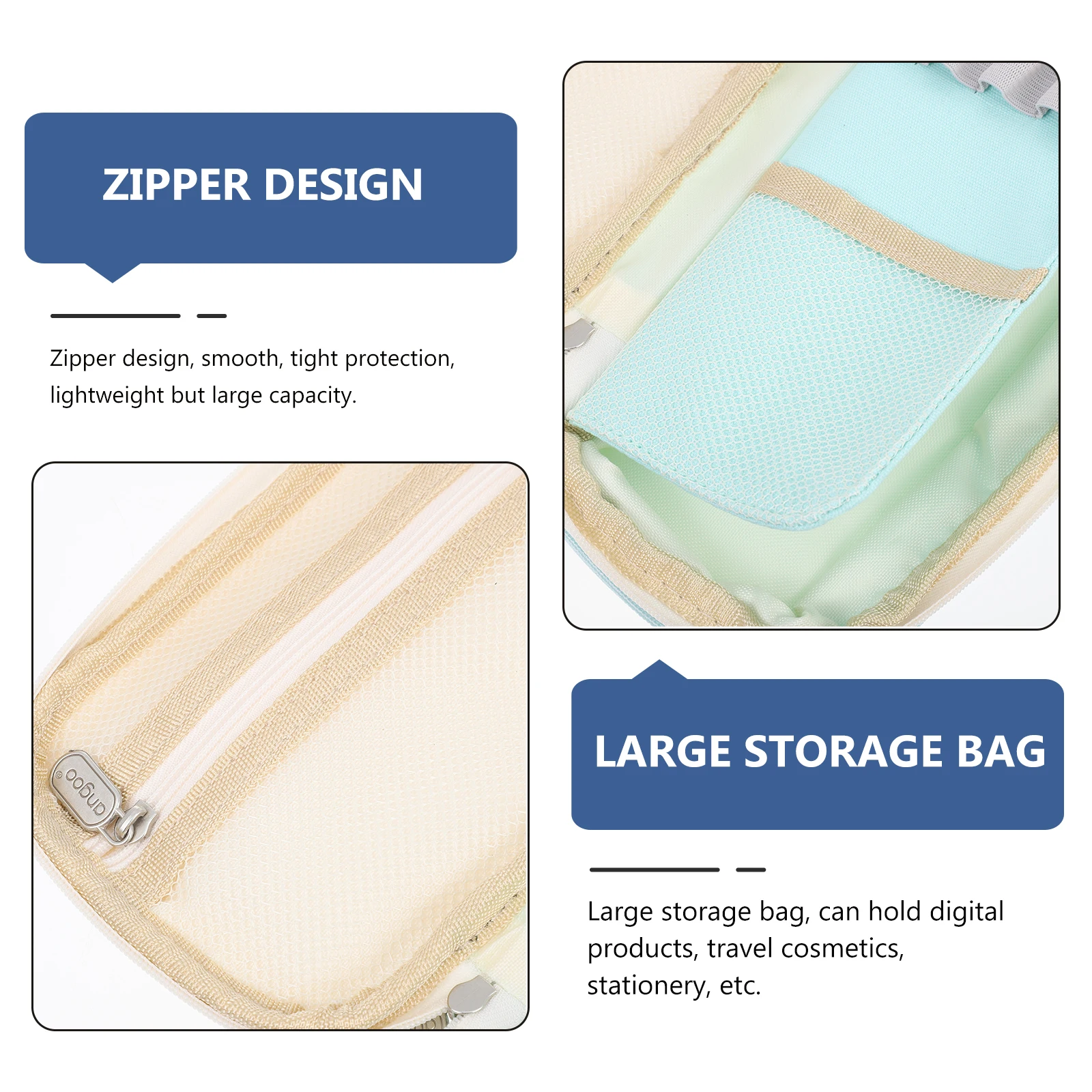 

Pencil Bag School Pouch Case Big Capacity Storage Telescopic for Office Supplies Kawaii Canvas Cute Bags Student